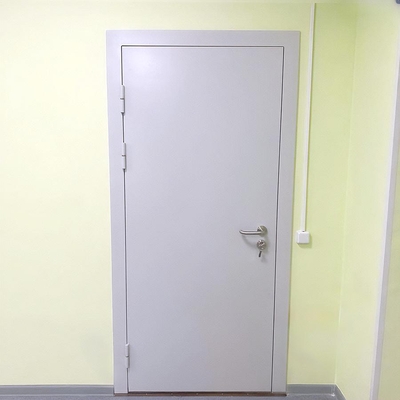 Серая однопольная дверь