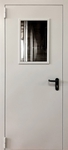 Однопольная противопожарная дверь с остеклением ei-60